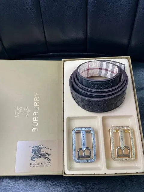 Burberry Reversible Belt Check and Leather