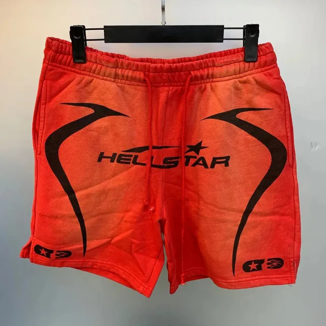 Hellstar Logo Shorts Flame Print