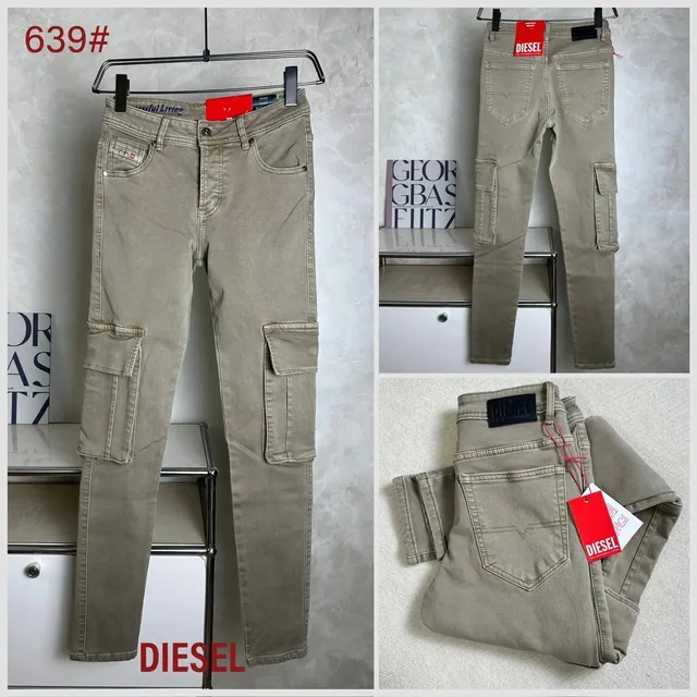 Diesel Cargo Jeans Slim Fit with Cargo Pockets