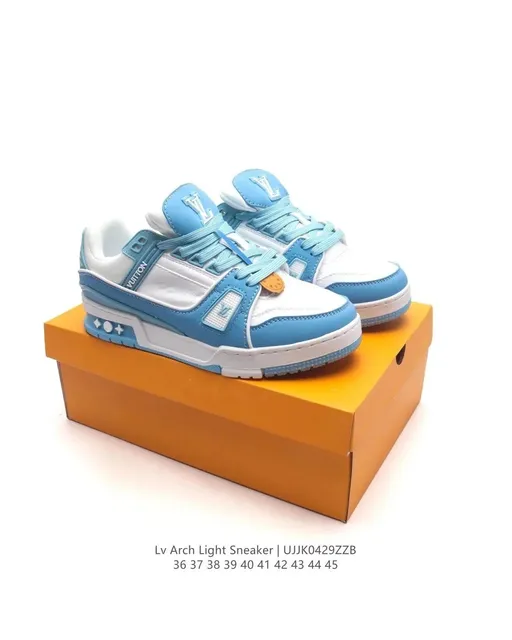 Louis Vuitton Arch Light Sneaker Light Blue and White