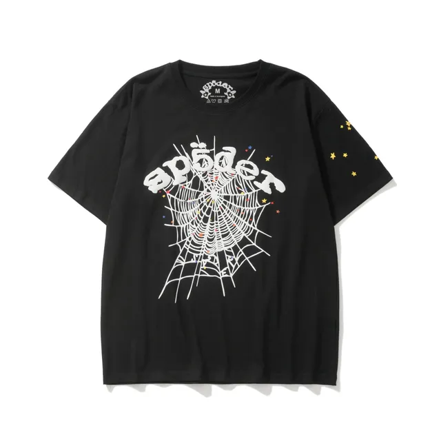 Sp5der Spider Web Tee Spider Logo with Stars