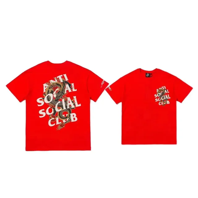 Anti Social Social Club Dragon Graphic Tee Embroidered Dragon