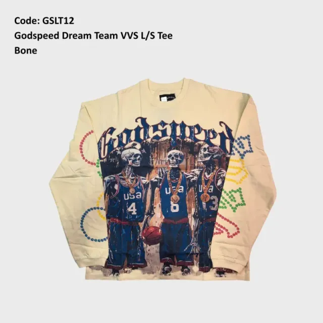 Gslt12 Godspeed Dream Team Vvs L/S Tee Bones