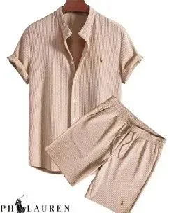 Polo Ralph Lauren Short-Sleeve Shirt and Shorts Set Striped