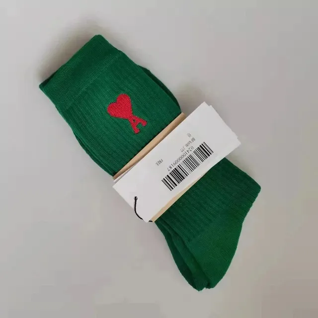 Amiri Logo Sock Heart Logo