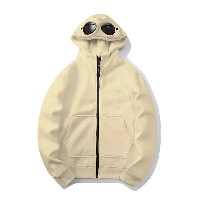 Cav Empt Goggle Hoodie Beige