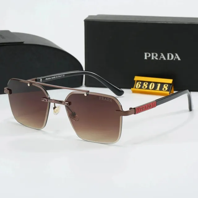Prada Sunglasses Gradient Lens with Logo Temples