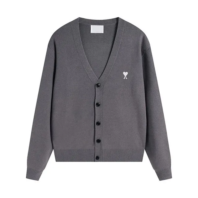 Amiri V-Neck Cardigan Heart Logo