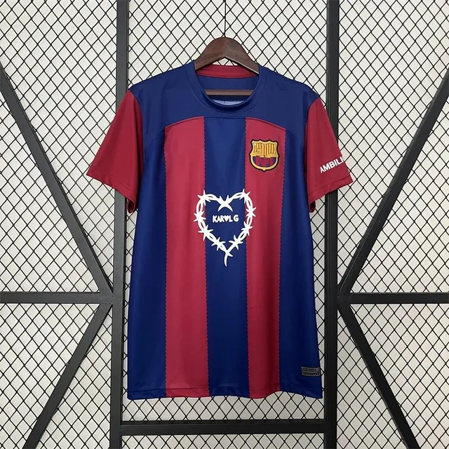 FC Barcelona Home Jersey Barbed Wire Heart