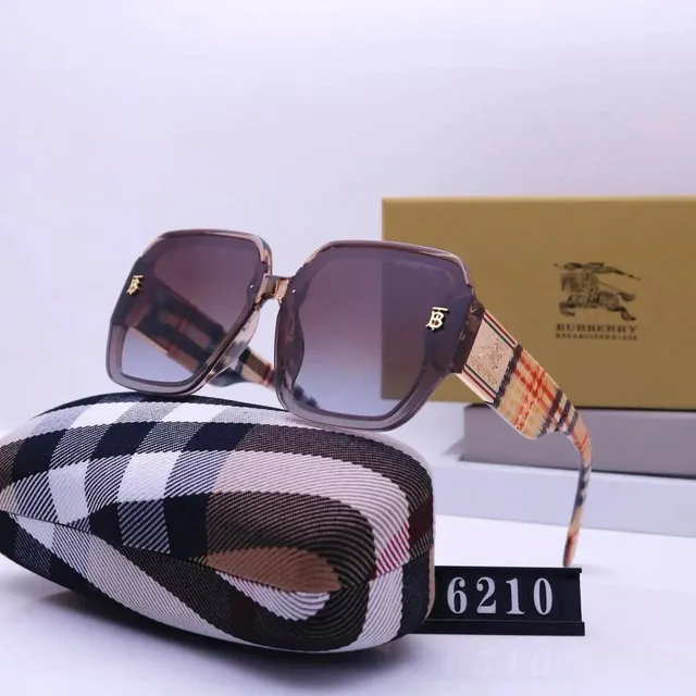 Burberry Square Sunglasses Checkered Temple