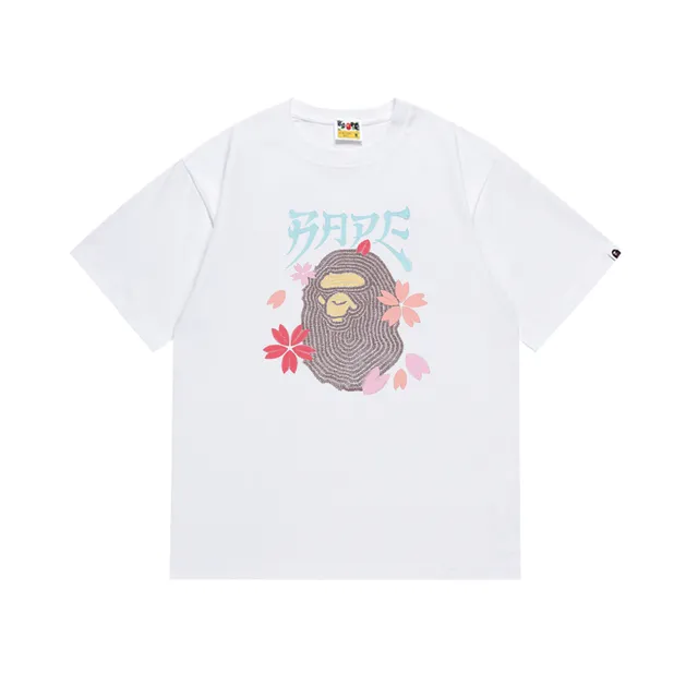 BAPE Graphic Tee Cherry Blossom Ape Head