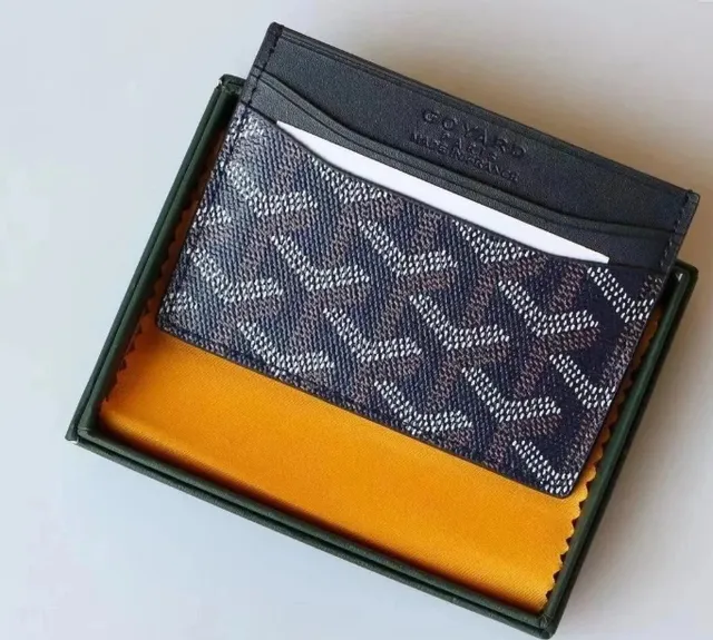Goyard Card Holder Goyardine Canvas