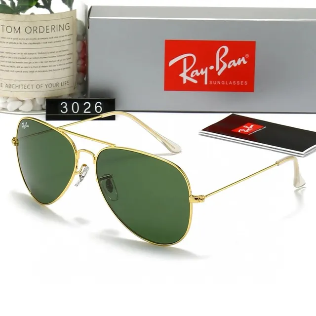 Ray-Ban Aviator Gold Frame Green Lens