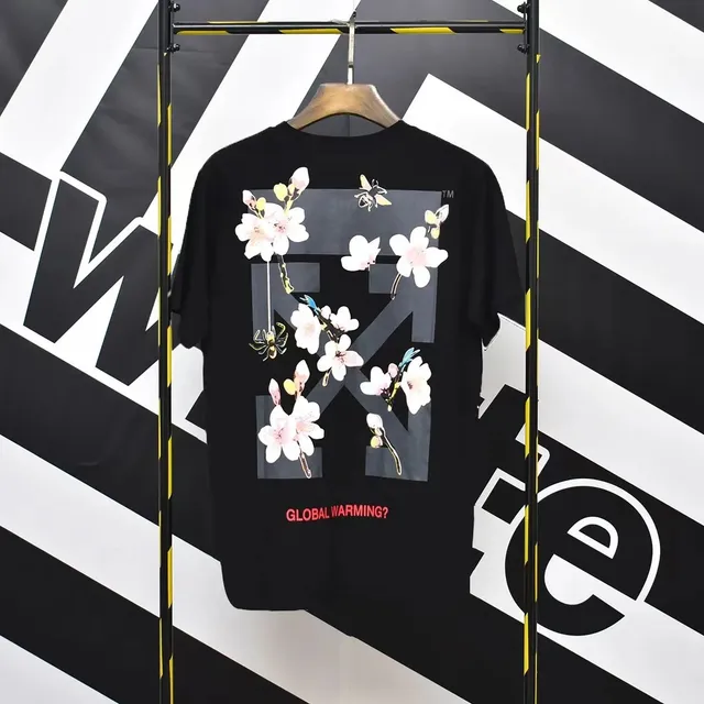 Off-White Arrow Graphic Tee Floral Print
