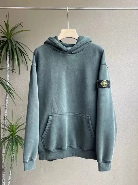 复古绿连帽衫