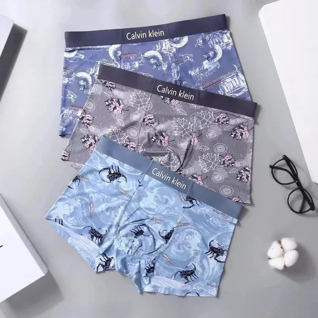 Calvin Klein Boxer Briefs Printed Scorpion & Leaf Pattern