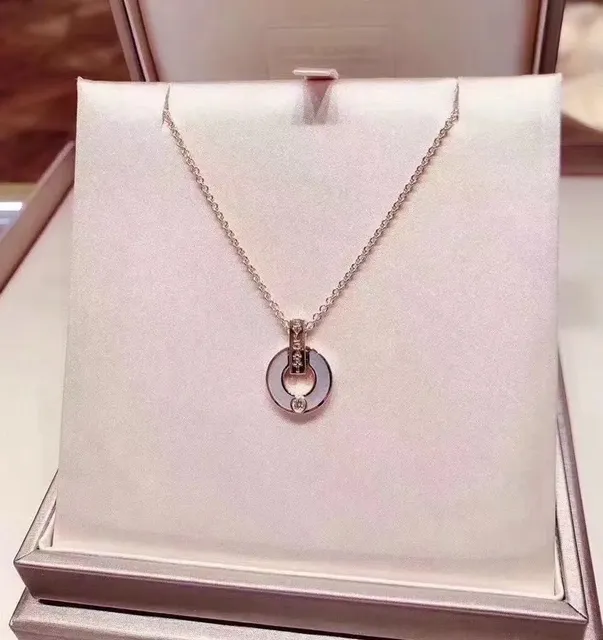 Bulgari Serpenti Pendant Mother-of-Pearl and Diamond