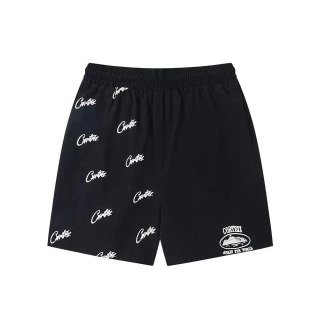 Corteiz Logo Print Shorts All-Over Script