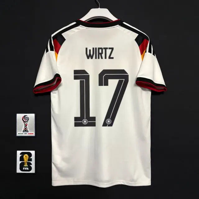 Germany home jersey, number 17, with armband