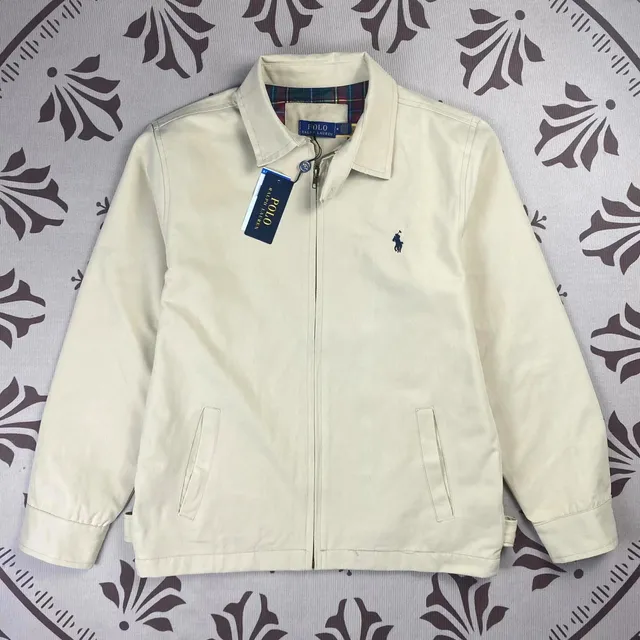 Polo Ralph Lauren Classic Fit Cotton Jacket Ivory