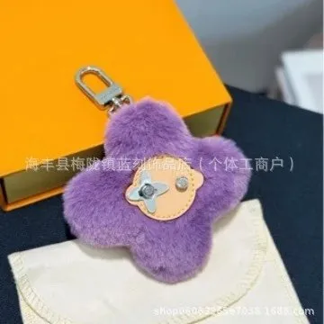 Swarovski Flower Pendant Fuzzy Floral Charm
