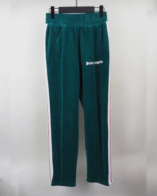 Palm Angels Track Pants Velour Side-Stripe