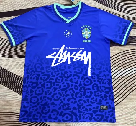 Stüssy Brazil National Team Jersey Leopard Print