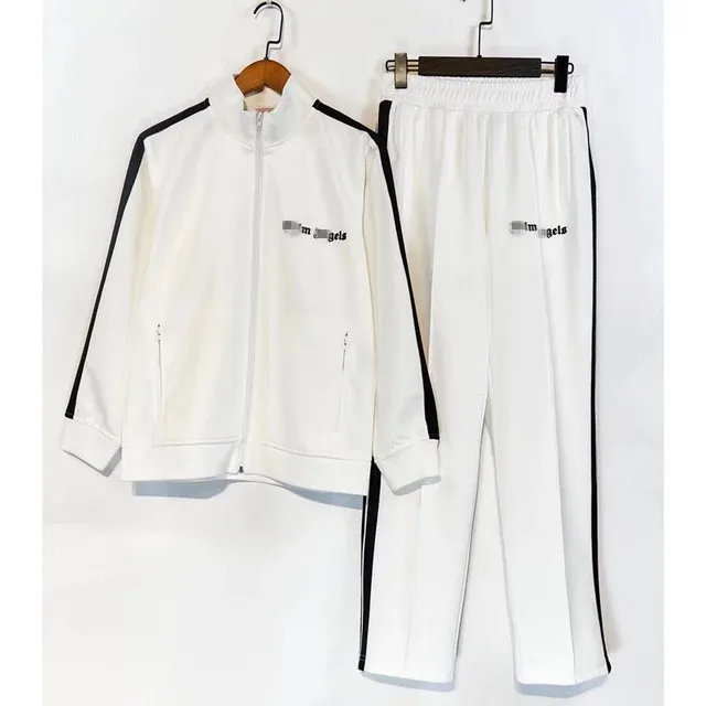 Amiri Track Suit White with Black Stripes