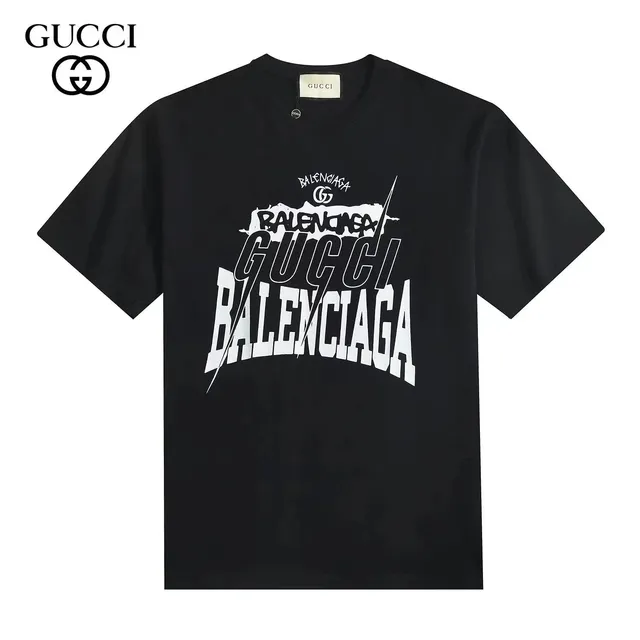 Gucci Graphic T-Shirt Balenciaga Collaboration