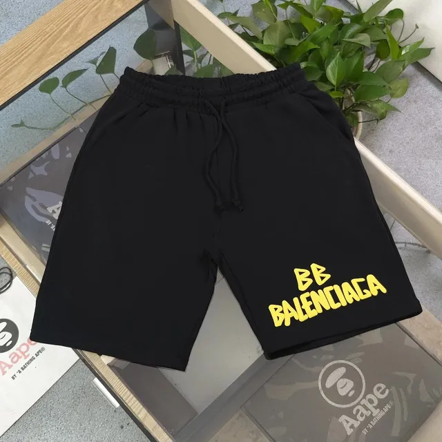 BAPE Logo Shorts BB Balenciaga Print