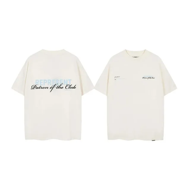 Represent Patron of the Club Tee Cream with Script Print