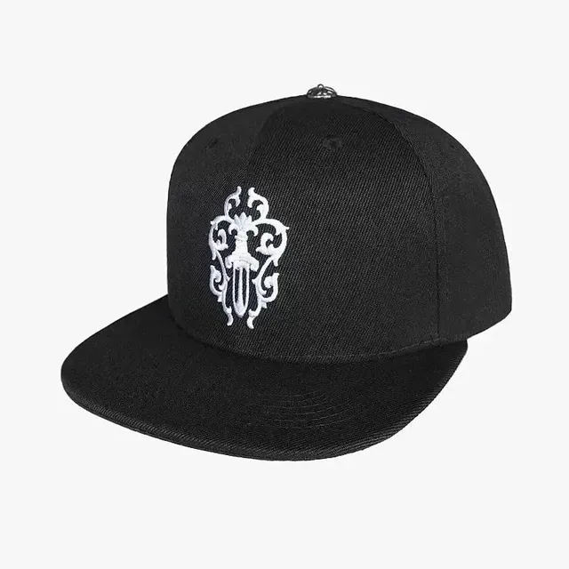 Chrome Hearts Snapback Cap Ornate Sword Embroidery