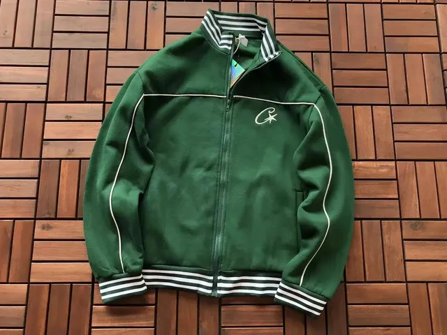 Gallery Dept. Track Jacket Green with White Stripes