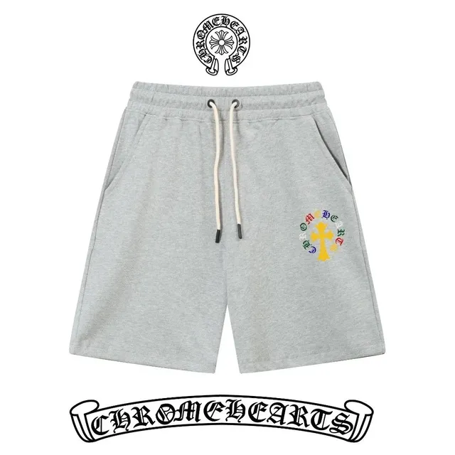 Chrome Hearts Embroidered Shorts Cross Logo