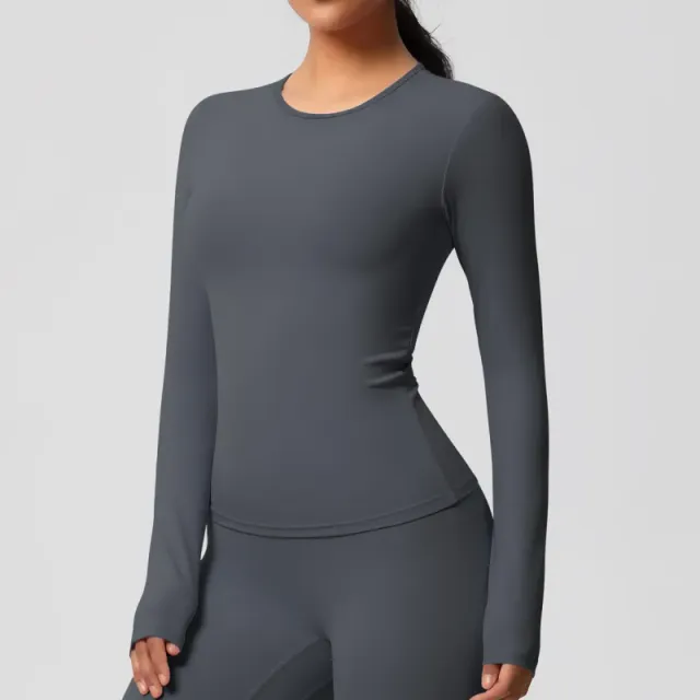 7102 long sleeves-graphite gray