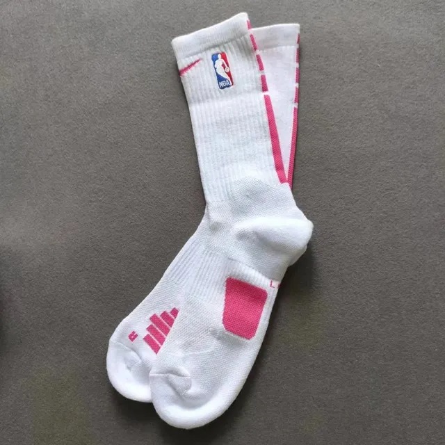 Nike NBA Crew Socks White Pink