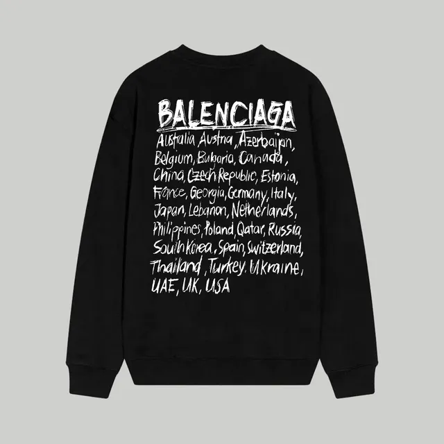 Balenciaga hoodies sweatshirts World Tour Print