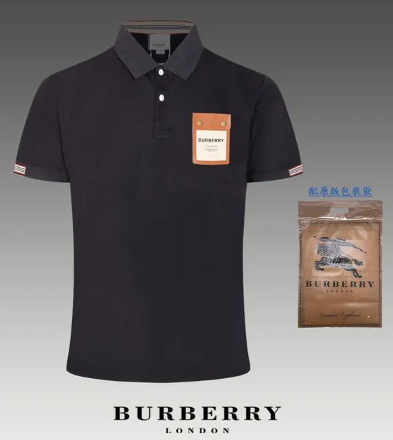 Burberry Polo Shirt Leather Patch