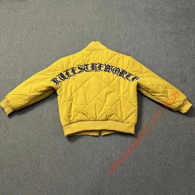 Broken Planet Quilted Bomber Jacket Bold Logo Back