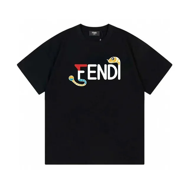 Fendi Logo T-Shirt Serpenti Logo