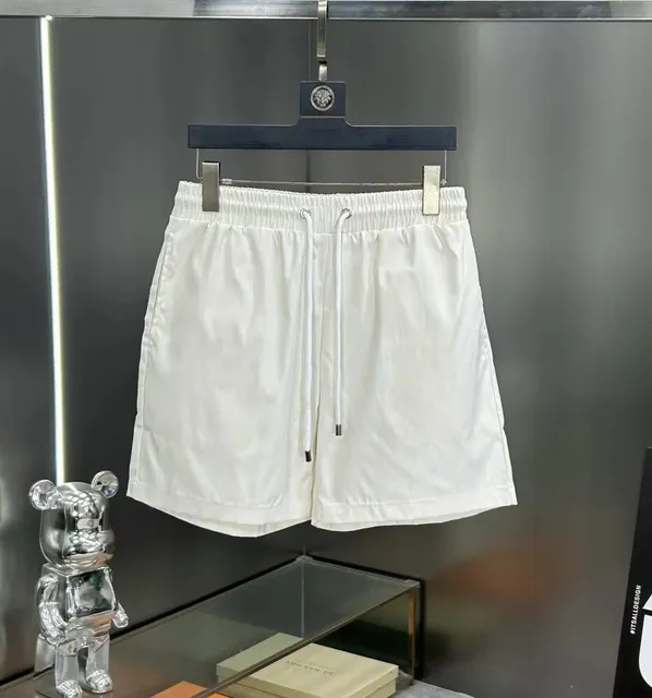 Versace Drawstring Shorts Solid White