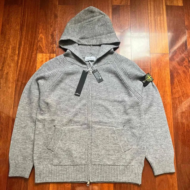 Stone Island Zip-Up Hooded Sweater