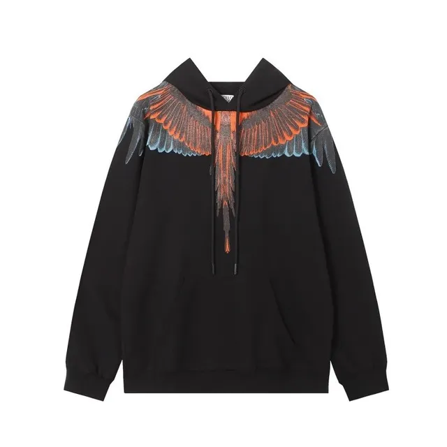 Wings Hoodie Feather Print