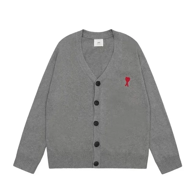 AMI Paris Cardigan Heart Logo