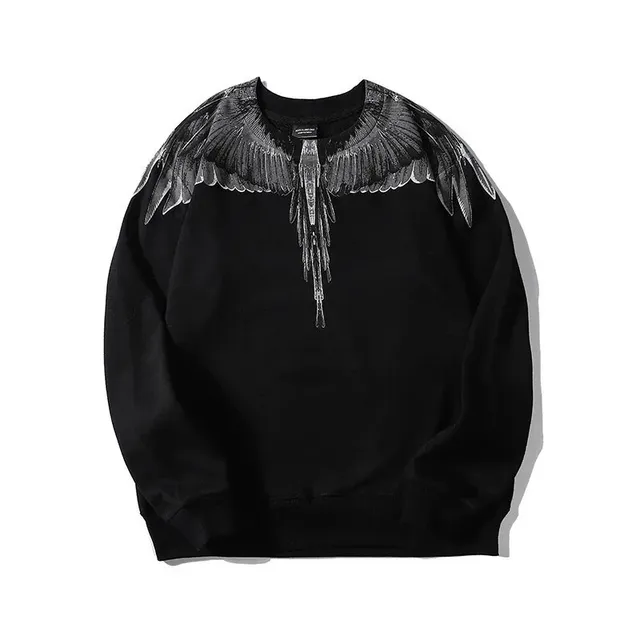 Marcelo Burlon Wings Sweatshirt Black Wings Print