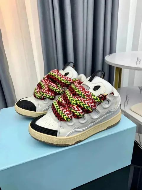 Lanvin Sneaker Multi-Color Chevron Laces