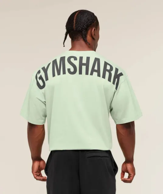 Gymshark Logo T-Shirt Mint Green with Black Arch Logo