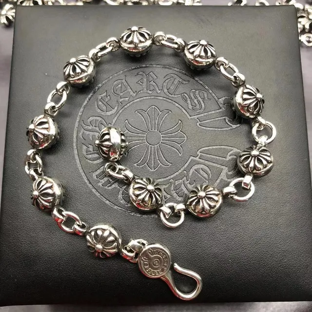 Chrome Hearts Chains Bracelet Cross Motif