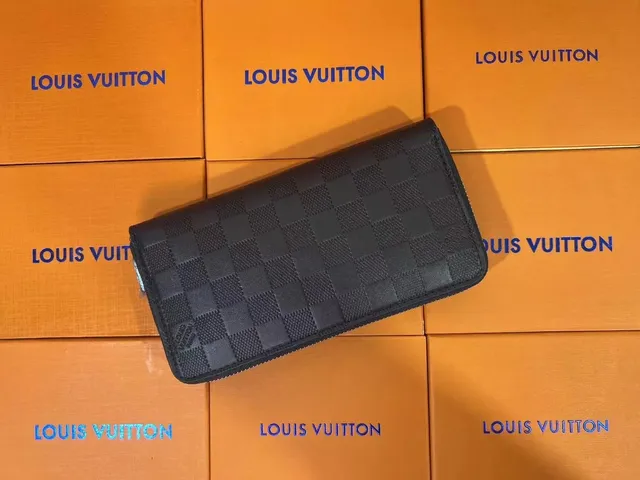 Louis Vuitton Zip Around Wallet Damier Graphite