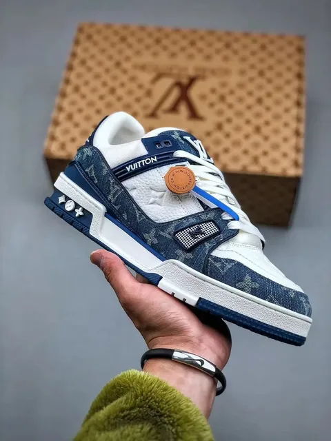 Louis Vuitton LV Trainer Monogram Denim